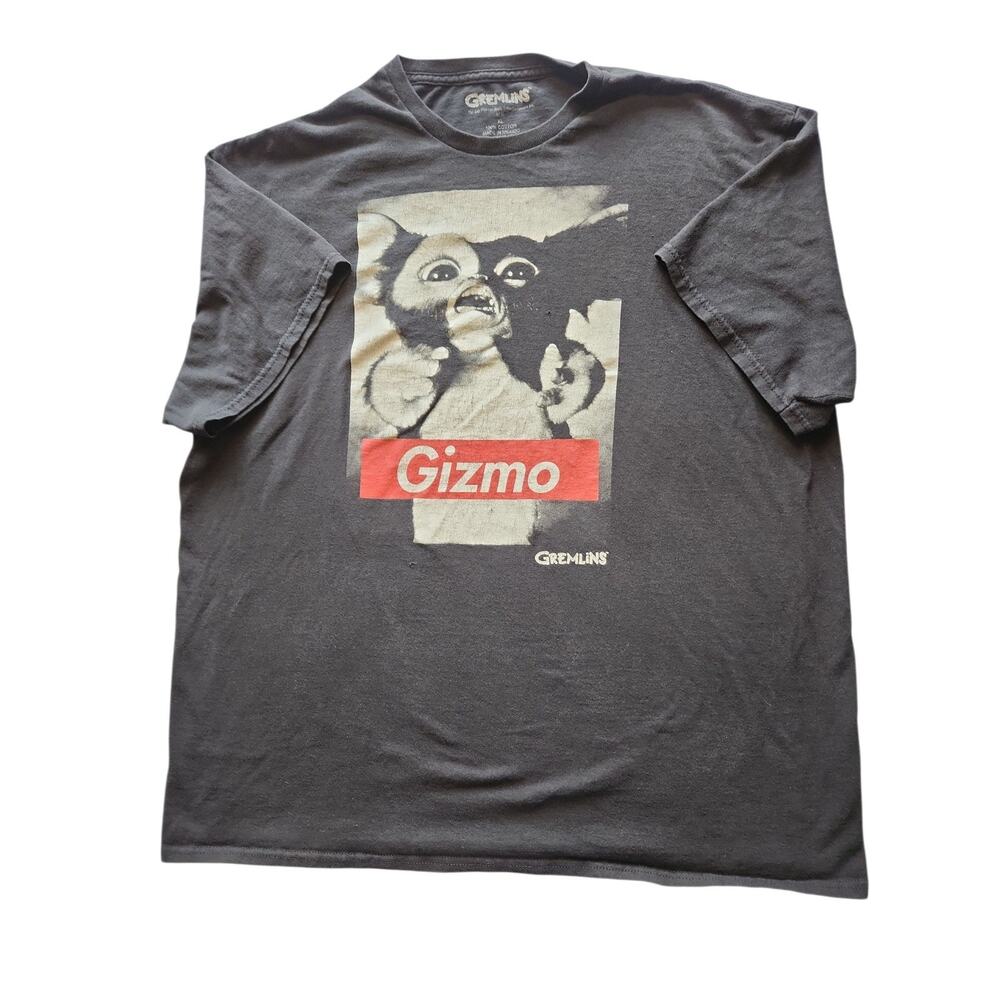 Gremlins Gizmo Casual Graphic Black Short Sleeve T-Shirt Size XL